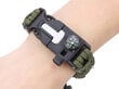 Kompassi ja matkatarvikutega käevõru Survival Braclet 5IN1 цена и информация | Taskunoad, multifunktsionaalsed tööriistad | kaup24.ee