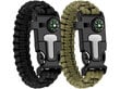 Kompassi ja matkatarvikutega käevõru Survival Braclet 5IN1 цена и информация | Taskunoad, multifunktsionaalsed tööriistad | kaup24.ee