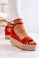 Naiste sandaalid 19129-H, punane hind ja info | Naiste sandaalid | kaup24.ee