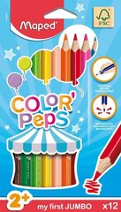 Värvipliiatsid ColorPeps My First Jumbo, 12 värvi цена и информация | Принадлежности для рисования, лепки | kaup24.ee