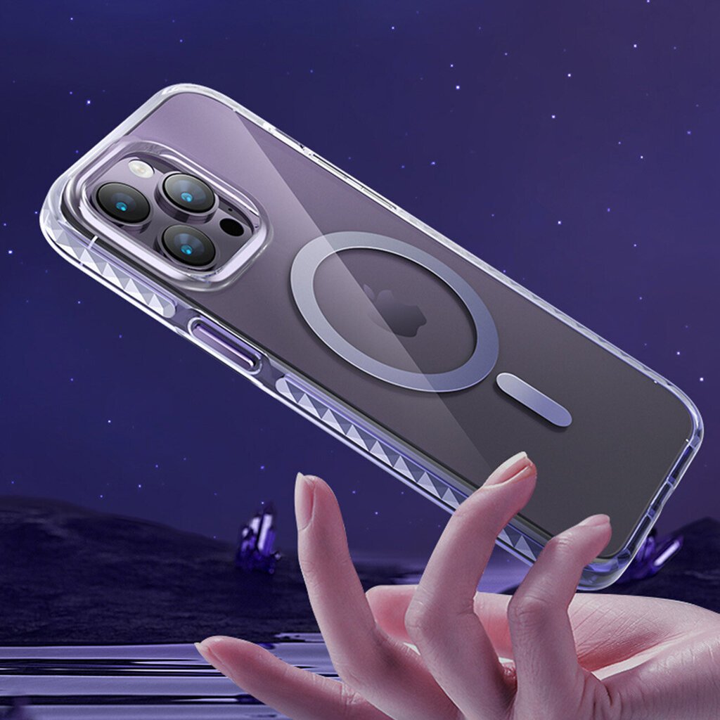 Kingxbar PQY Ice Crystal iPhone 14 Plus MagSafe, roosa hind ja info | Telefoni kaaned, ümbrised | kaup24.ee