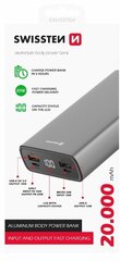 Swissten Aluminium 20000 mAh hind ja info | Akupangad | kaup24.ee