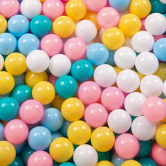 Игровой набор с туннелем Selonis 3в1 с 200 шариками для детей, разноцветный: белый/желтый/голубой/розовый/бирюзовый цена и информация | Игрушки для малышей | kaup24.ee