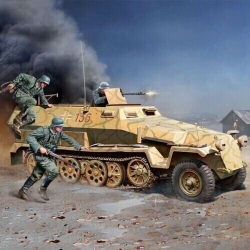 Liimitav mudel Academy Hobby 13540 German Sd.kfz.251 Ausf.C 1/35 цена и информация | Liimitavad mudelid | kaup24.ee