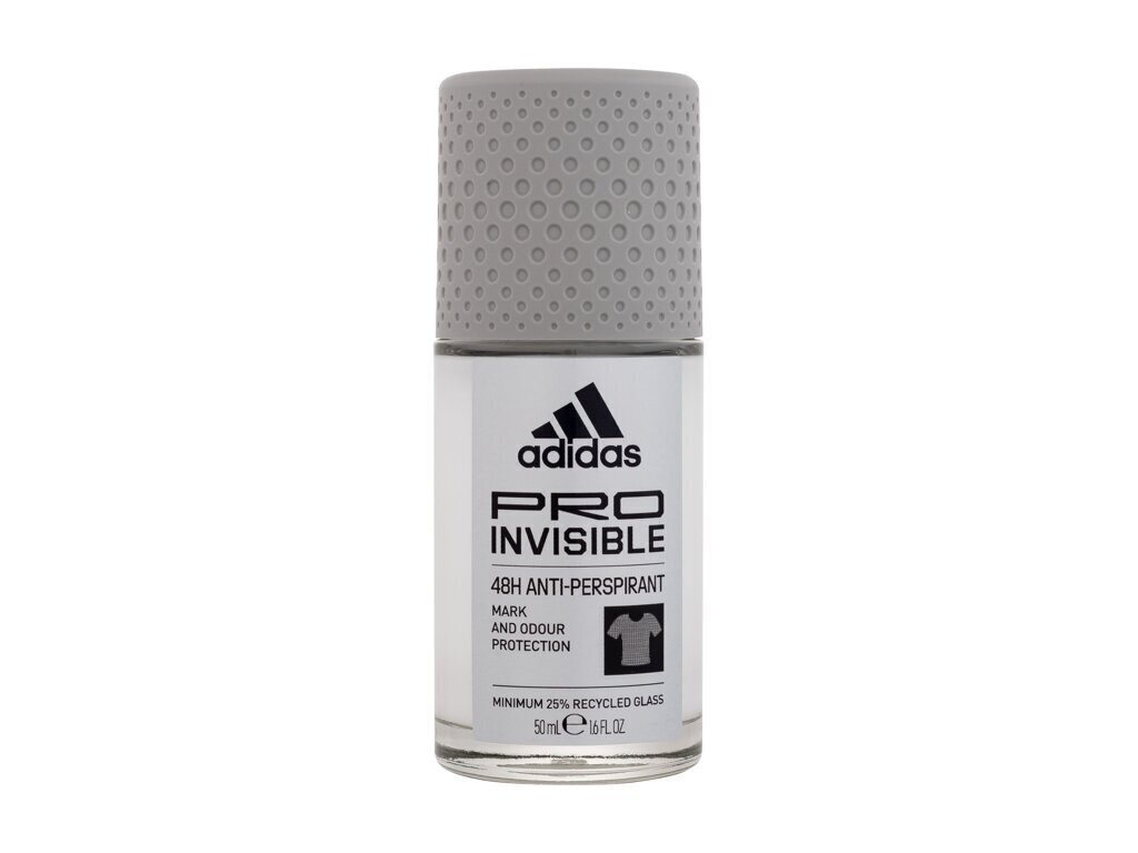 Deodorant Adidas Pro Invisible, 50 ml цена и информация | Deodorandid | kaup24.ee