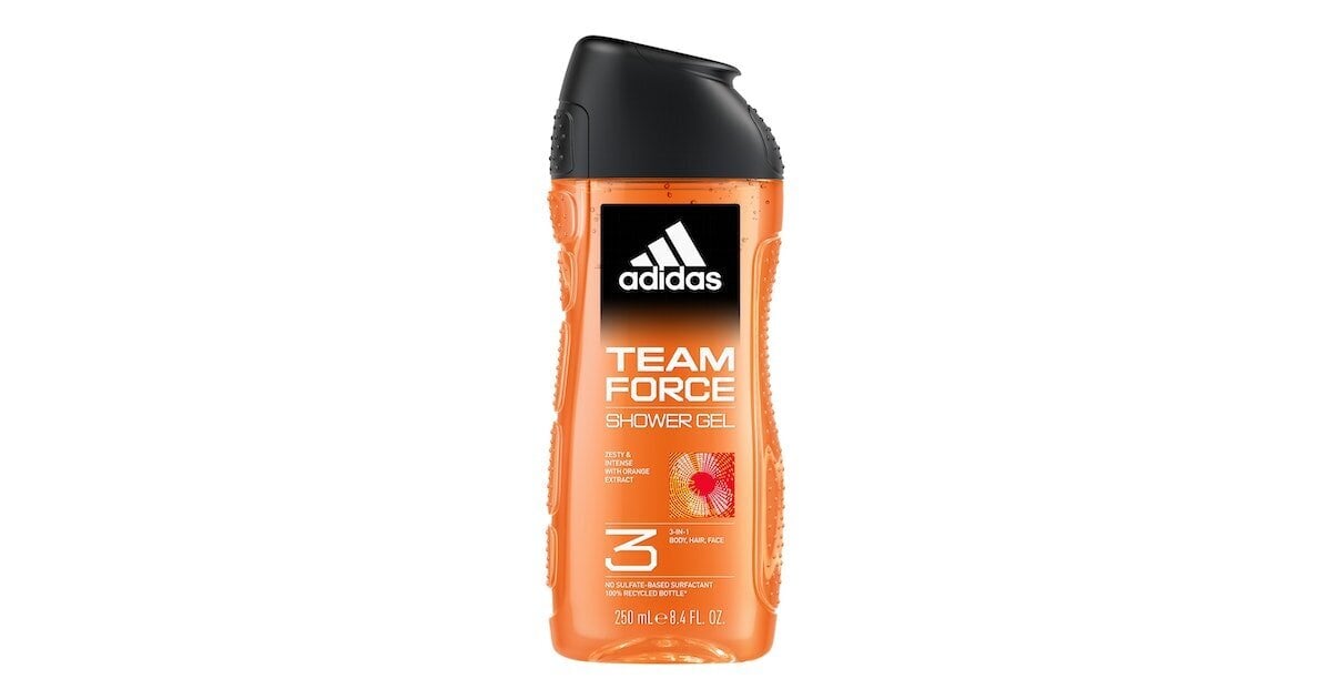 Dušigeel Adidas Team Force meestele, 250 ml hind ja info | Dušigeelid, õlid | kaup24.ee