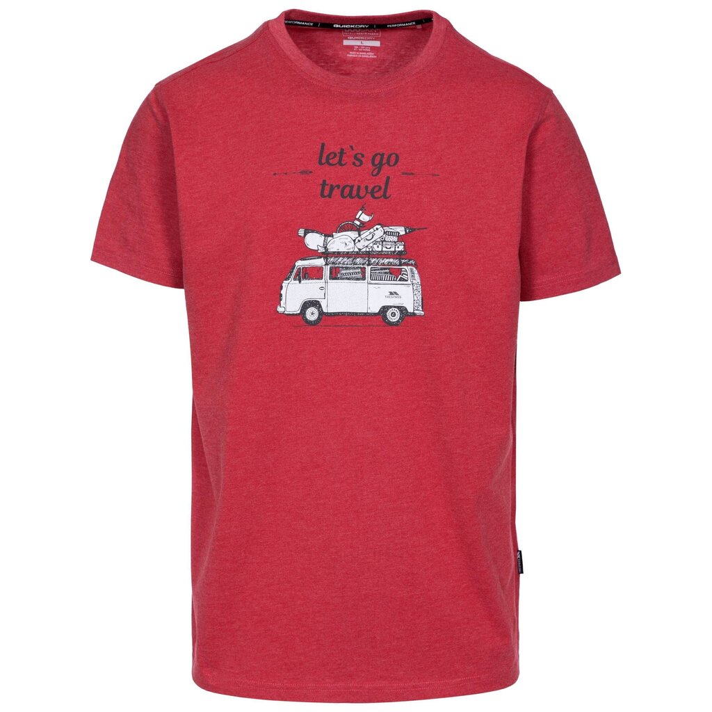 Meeste T-särk Trespass Motorway Casual T-Shirt MATOTSO10022-RML, punane цена и информация | Meeste T-särgid | kaup24.ee