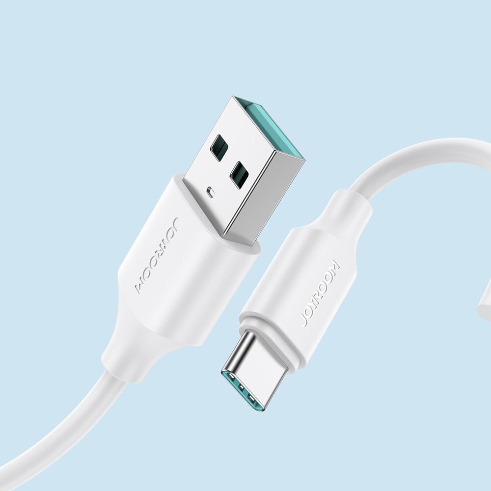 Joyroom USB charging / data cable - USB Type C 3A 2m white (S-UC027A9) (2) цена и информация | Mobiiltelefonide kaablid | kaup24.ee