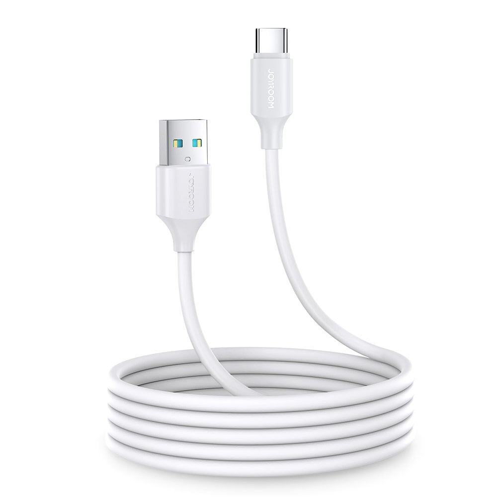 Joyroom USB charging / data cable - USB Type C 3A 2m white (S-UC027A9) (2) цена и информация | Mobiiltelefonide kaablid | kaup24.ee