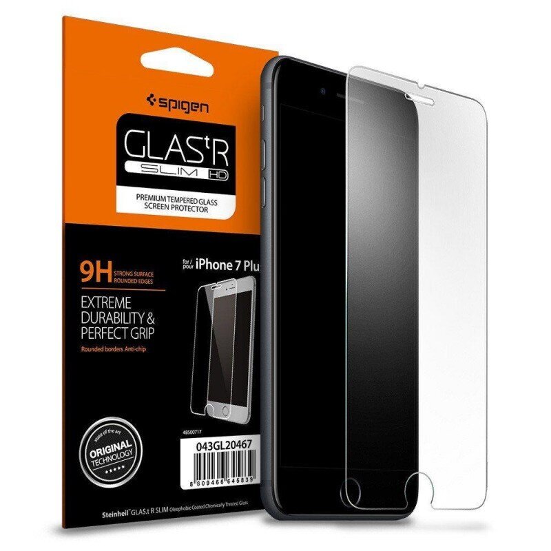 TEMPERED GLASS SPIGEN GLAS.TR SLIM IPHONE 7/8 PLUS цена и информация | Ekraani kaitsekiled | kaup24.ee