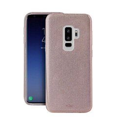 PURO Glitter Shine Cover - Etui Samsung Galaxy S9+ (Rose Gold) (Gold) hind ja info | Telefoni kaaned, ümbrised | kaup24.ee