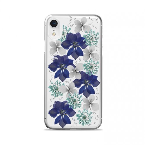 PURO Glam Hippie Chic Cover - Etui iPhone XR (prawdziwe płatki kwiatów fioletowe) (Violet) hind ja info | Telefoni kaaned, ümbrised | kaup24.ee