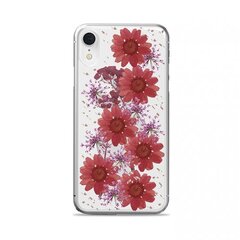 PURO Glam Hippie Chic Cover - Etui iPhone XR (prawdziwe płatki kwiatów czerwone) (Red) hind ja info | Telefoni kaaned, ümbrised | kaup24.ee