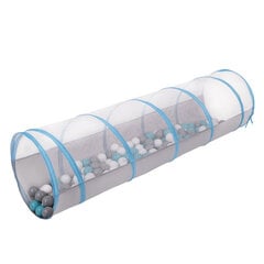 Складной туннель со 200 шариками Selonis, серо-синий: серый/белый/бирюзовый цена и информация | Игрушки для малышей | kaup24.ee