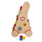 KiddyMoon puidust jalutuskäija lõbus beebidele, kõndima õppimine, multifunktsionaalne puidust mänguasi väikestele lastele Montessori mänguasi, WK-002, mitmevärviline hind ja info | Imikute mänguasjad | kaup24.ee