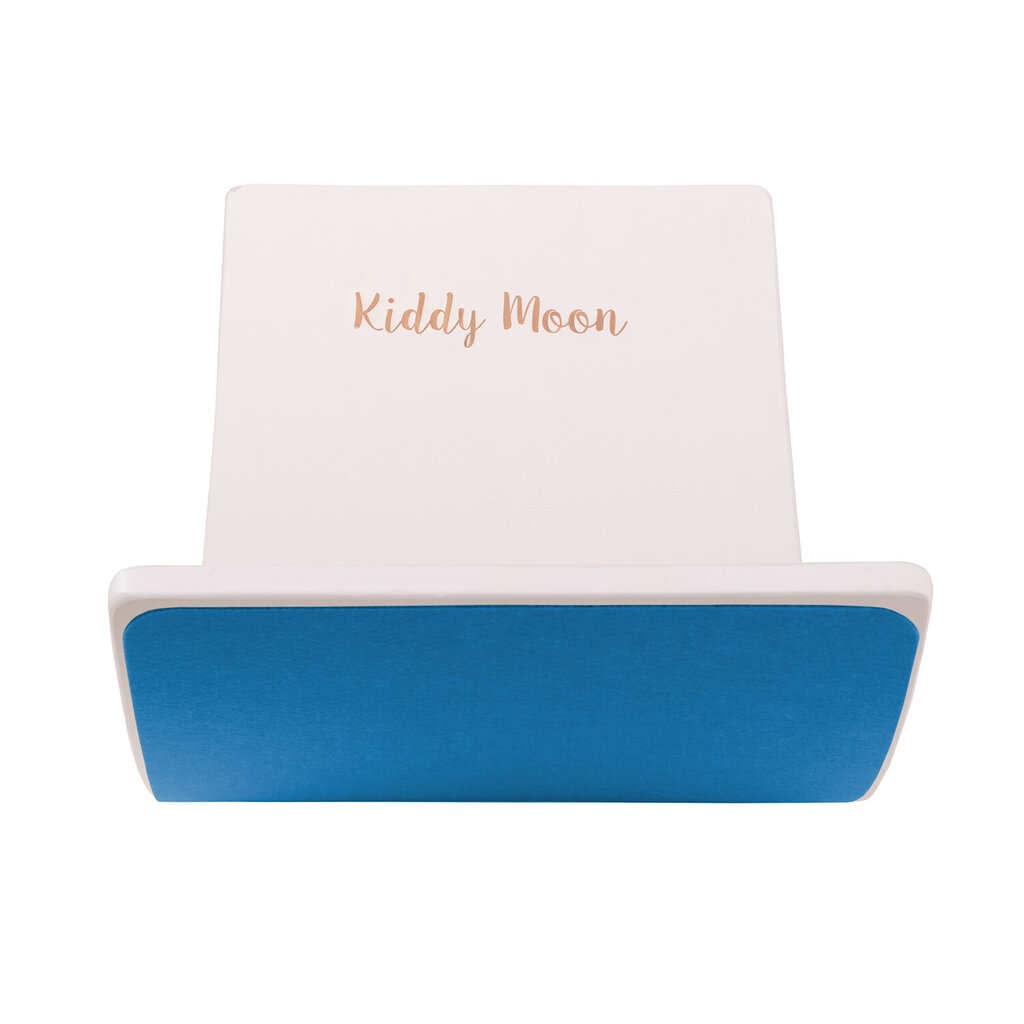 KiddyMoon Puidust tasakaalulaud lastele Puidust kiikulaud Montessori mänguasi lastele Tasakaalustatav laud beebidele Puidust mänguasjad Wobble Board 80x30cm, valge/sinine vildist цена и информация | Tasakaalupadjad | kaup24.ee