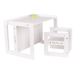 Многофункциональный игровой набор мебели для малышей KiddyMoon TC-002, белый цена и информация | Детские столы и стулья | kaup24.ee