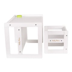 Многофункциональный игровой набор мебели для малышей KiddyMoon TC-002, белый цена и информация | Детские столы и стулья | kaup24.ee
