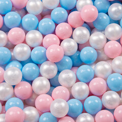 Складной манеж Selonis с 200 шариками, синий: голубой/пудрово-розовый/жемчужный цена и информация | Игрушки для малышей | kaup24.ee