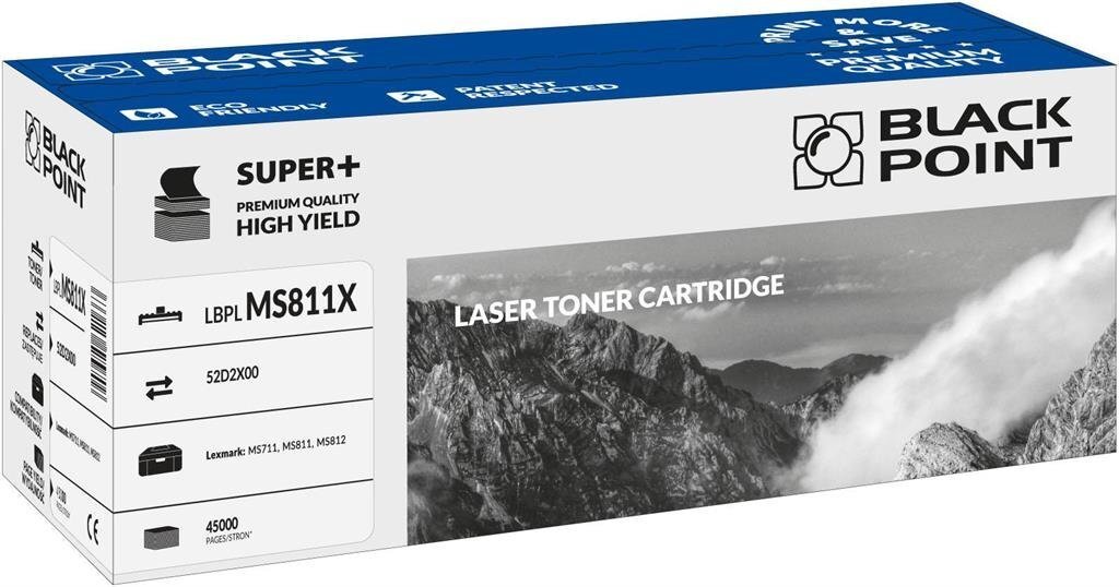 Toner Black Point LBPLMS811X | black | 45000 pp | Lexmark | 52D2X00 цена и информация | Laserprinteri toonerid | kaup24.ee
