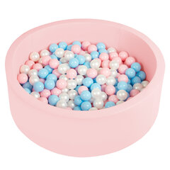 Мягкий круглый бассейн Selonis Toddler Foam, 90x30 см/без мячей, розовый: голубой/розовый/перламутровый цена и информация | Игрушки для малышей | kaup24.ee