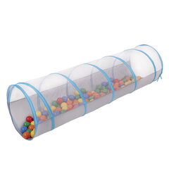 Складной туннель со 200 шариками Selonis, серо-синий: желтый/зеленый/синий/красный/оранжевый цена и информация | Игрушки для малышей | kaup24.ee