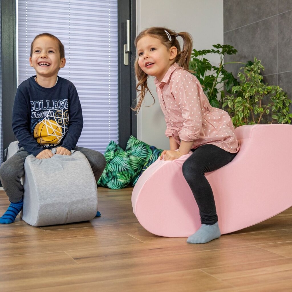 KiddyMoon Foam Soft Seesaw Rocker Ride-On Hopper Bean Bouncy Jumping mängimine lastele, Montessori mänguasi lastele, valmistatud vahust sertifitseeritud, valmistatud ELis, heleroheline hind ja info | Imikute mänguasjad | kaup24.ee