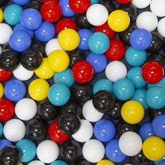 Квадратный манеж Selonis с 100 баскетбольными мячами, красный: черный/белый/красный/голубой цена и информация | Игрушки для малышей | kaup24.ee