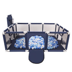 Детский манеж большого размера с 900 мячами для детей Selonis, темно-синий: детский синий/синий/жемчуг цена и информация | Манежи для детей | kaup24.ee