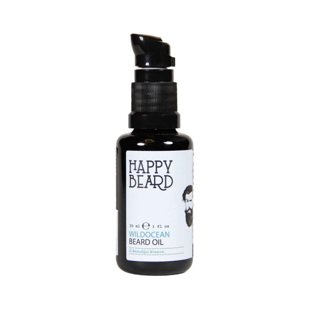 Habemeõli Happy Beard Wildocean Beard Oil, 30 ml цена и информация | Raseerimisvahendid | kaup24.ee