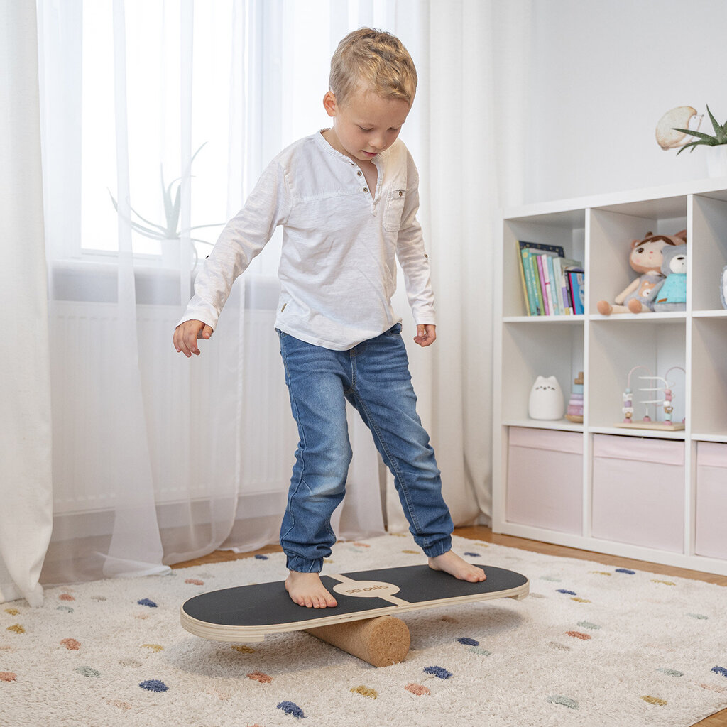 Selonis tasakaalulaud puidust täiskasvanutele ja lastele Koordineerimistreening tasakaalulaud füsioteraapia Rula Surfboard Surf Sport Fitness Crossfit Jooga - Saadaval koos matiga ja ilma matita, hind ja info | Tasakaalupadjad | kaup24.ee