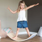 KiddyMoon Balance Board puidust lastele, beebidele Montessori mänguasjad, tasakaal, tasakaalustamine beebidele puidust mänguasjad, tasakaalulaud wobble board tasakaal, looduslik цена и информация | Tasakaalupadjad | kaup24.ee