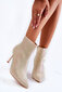 Naiste kõrge kontsaga kingad tsirkoonbeeži värviga Irma 22479-H цена и информация | Naiste saapad | kaup24.ee