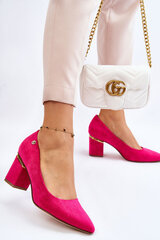 Naiste kõrge kontsaga kingad Derren, roosa hind ja info | Naiste kingad | kaup24.ee