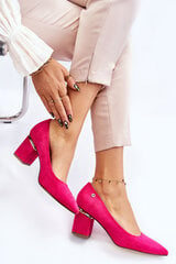 Naiste kõrge kontsaga kingad Derren, roosa hind ja info | Naiste kingad | kaup24.ee