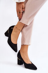 Naiste kõrge kontsaga kingad Derren, must hind ja info | Naiste kingad | kaup24.ee