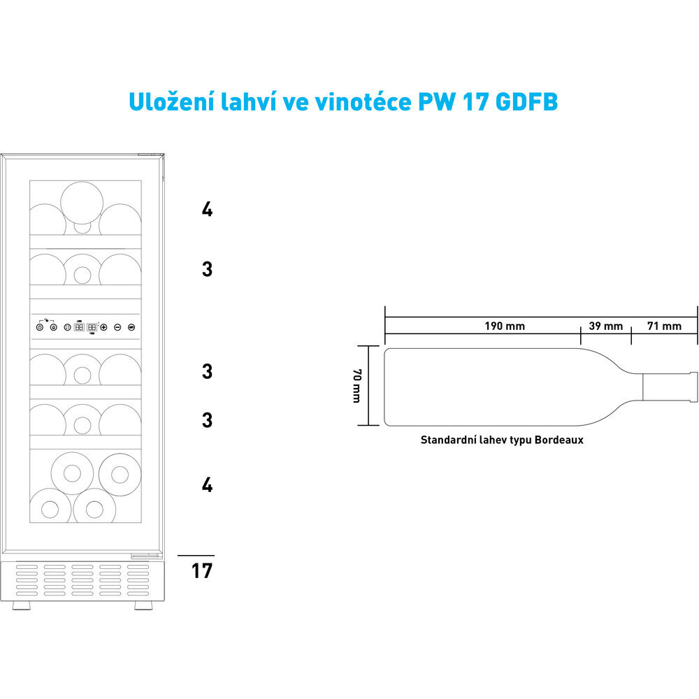 Philco PW 17 GDFB hind ja info | Veinikülmikud | kaup24.ee