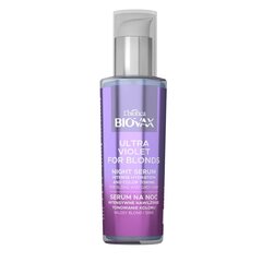 Intensiivselt niisutav tooniv seerum heledatele ja hallidele juustele L'biotica Biovax Ultra Violet For Blonds Night Serum, 100ml цена и информация | Маски, масла, сыворотки | kaup24.ee