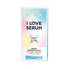 Регенерирующая сыворотка для сухой и чувствительной кожи Soraya I Love Serum, 30 мл цена и информация | Сыворотки для лица, масла | kaup24.ee