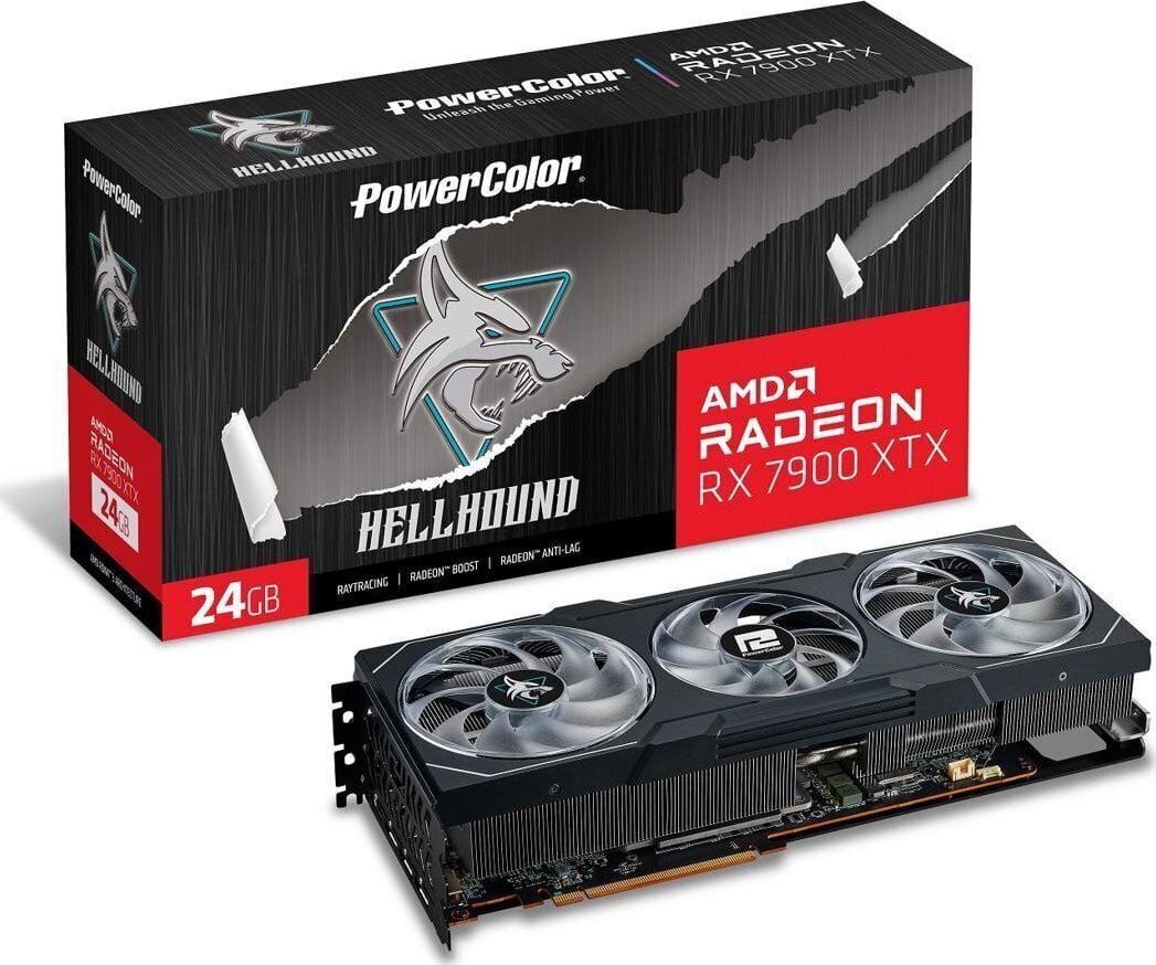 PowerColor AMD Radeon RX 7900 XTX Hellhound Overclocked hind ja info | Videokaardid (GPU) | kaup24.ee