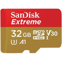 SanDisk Extreme 32 GB MicroSDXC цена и информация | Sandisk Мобильные телефоны, Фото и Видео | kaup24.ee
