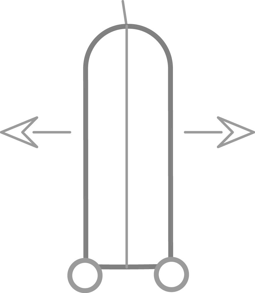 Keskmine kohver 65 cm Ironik, must hind ja info | Kohvrid, reisikotid | kaup24.ee