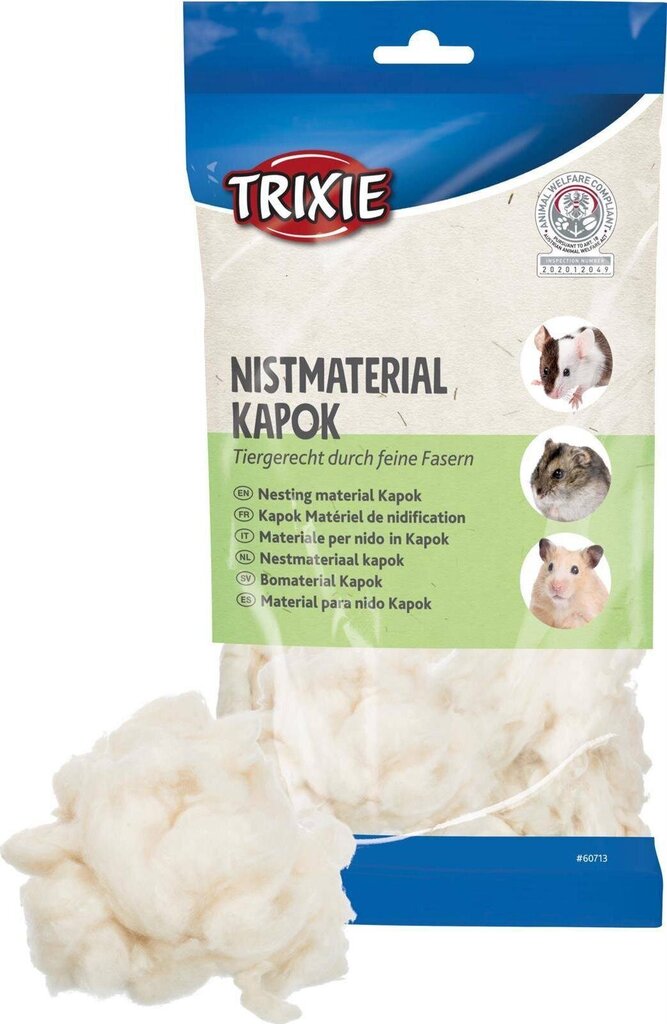 Näriliste pesamaterjal Trixie, 40 g hind ja info | Põhk ja hein väikeloomadele | kaup24.ee