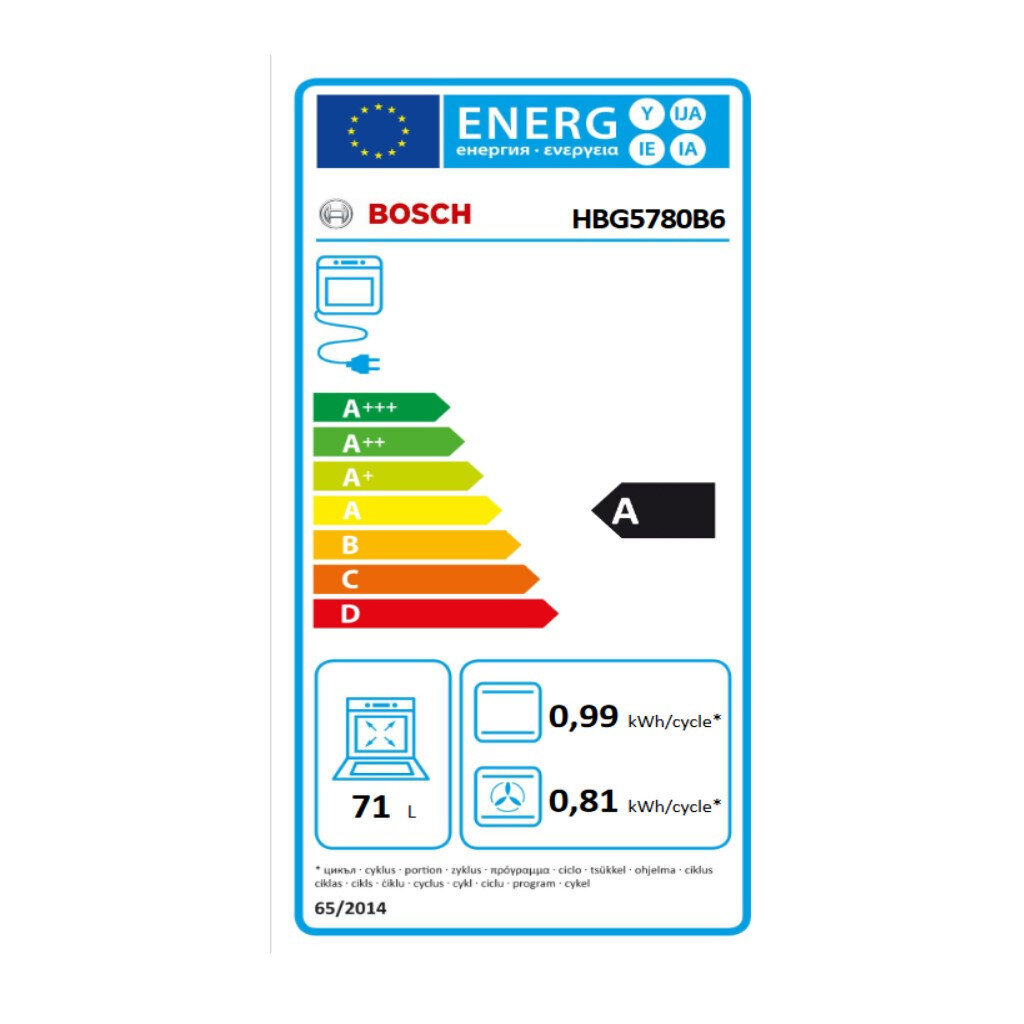 Bosch HBG5780B6 hind ja info | Ahjud | kaup24.ee