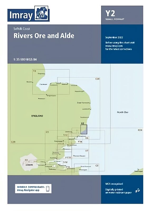 Imray Chart Y2: Rivers Ore and Alde 2022 New edition цена и информация | Entsüklopeediad, teatmeteosed | kaup24.ee