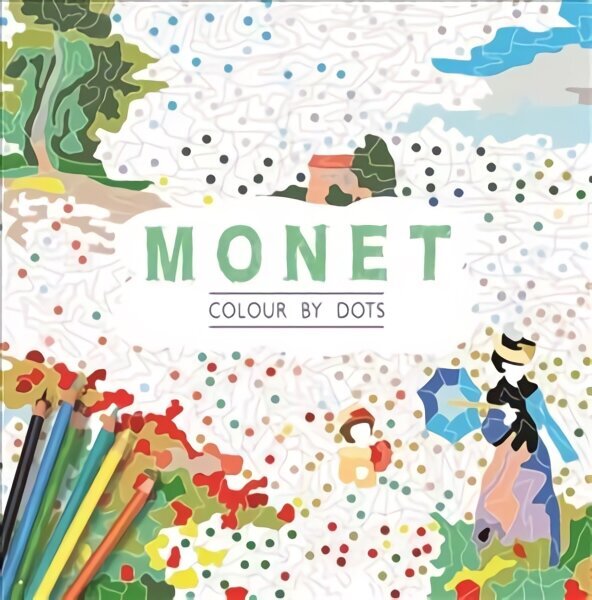 Monet: Colour by Dots цена и информация | Värviraamatud | kaup24.ee