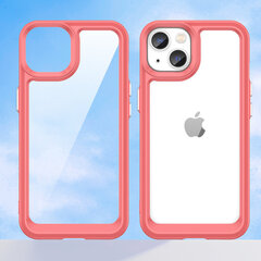 Telefoniümbris Outer Space Case iPhone 14 hard cover with a gel frame red, punane цена и информация | Чехлы для телефонов | kaup24.ee