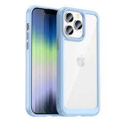 Telefoniümbris Outer Space Case iPhone 14 Pro hard cover with a gel frame blue, sinine hind ja info | Telefoni kaaned, ümbrised | kaup24.ee