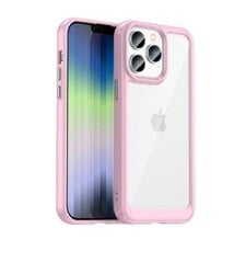 Telefoniümbris Outer Space Case iPhone 14 Pro hard cover with a gel frame pink, roosa цена и информация | Чехлы для телефонов | kaup24.ee