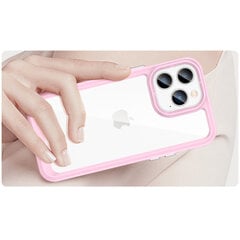 Telefoniümbris Outer Space Case iPhone 14 Pro hard cover with a gel frame pink, roosa цена и информация | Чехлы для телефонов | kaup24.ee